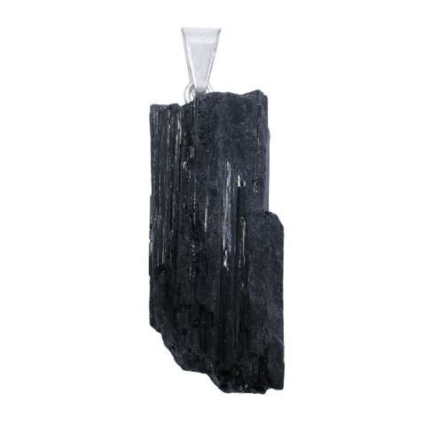 Black Rough Tourmaline Pendant