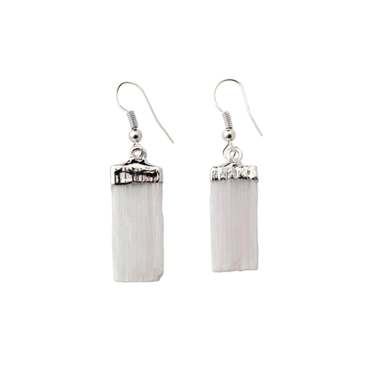 Selenite Blade Earrings