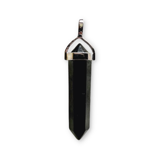 Shungite Double Terminated Pendant
